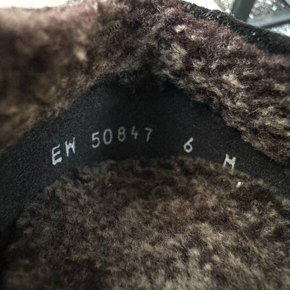 STUART WEITZMAN Fleece Lined Leather Ballet Flats Sz 6 / Classic Cozy Designer - Picture 8 of 10